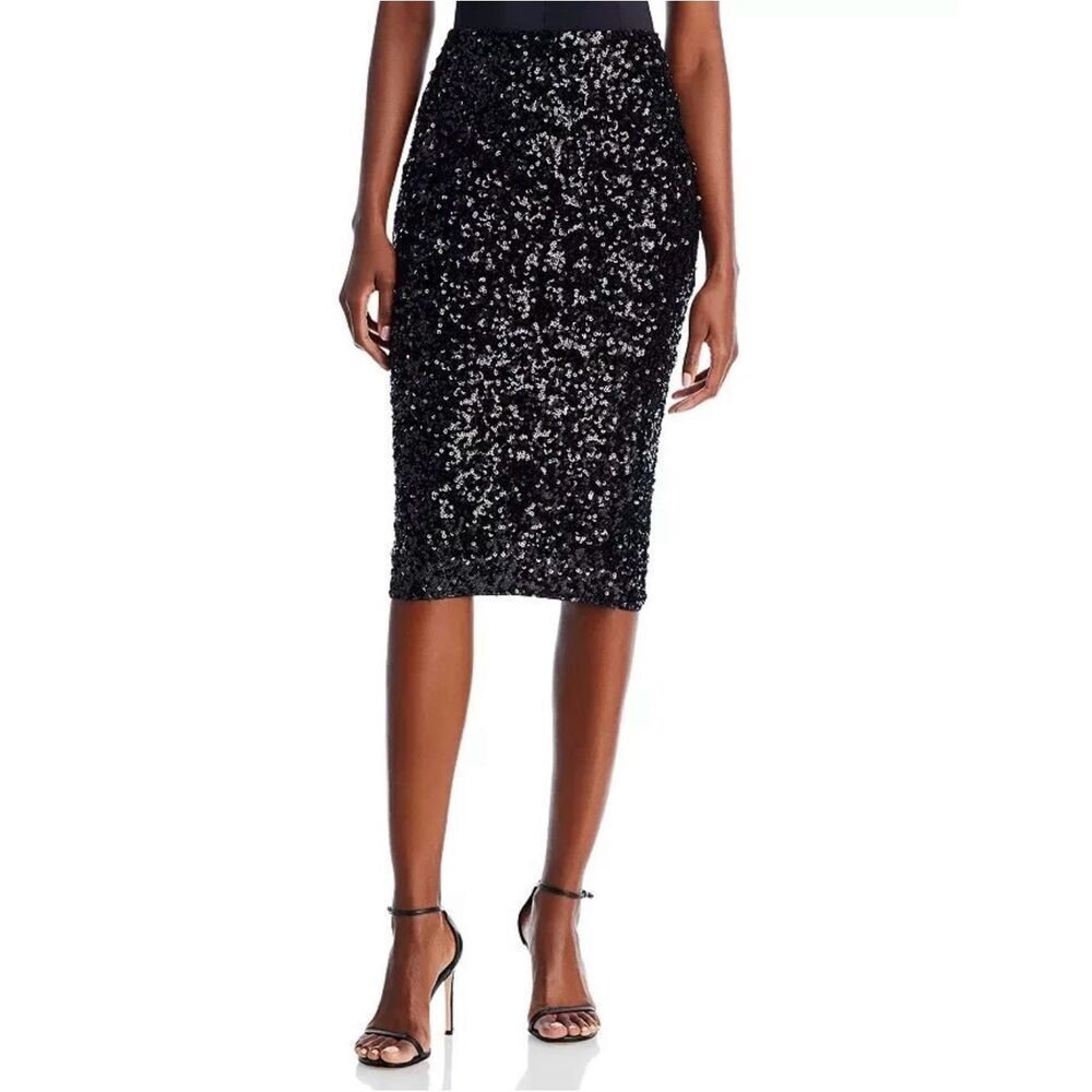 Aqua Sequin pencil skirt size M